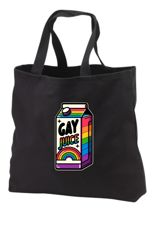 Gay Juice Canvas Tote Bag