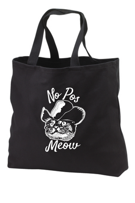 No Pos Meow Canvas Tote Bag